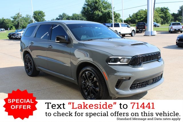 2022 Dodge Durango GT Plus in Destroyer Gray Clearcoat — front three-quarter view