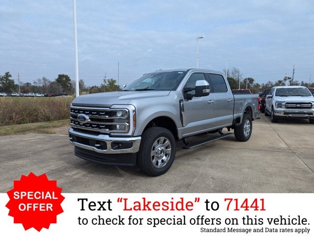 2024 Ford Super Duty F-250 SRW LARIAT in Iconic Silver Metallic — front three-quarter view