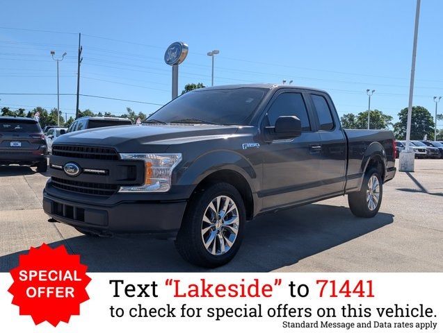 2018 Ford F-150 XL in Magnetic — front three-quarter view
