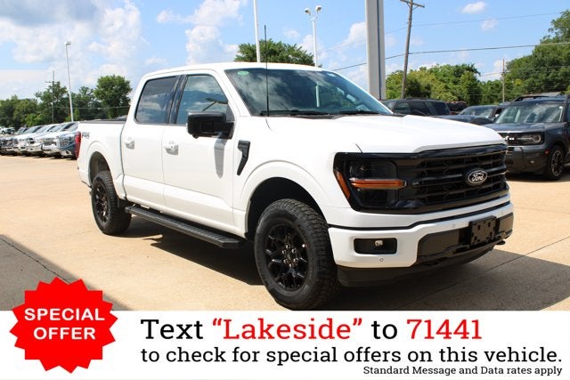 2026 Ford F-150 XLT in Oxford White — front three-quarter view