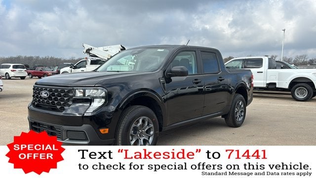 2026 Ford Maverick XLT in Shadow Black — front three-quarter view